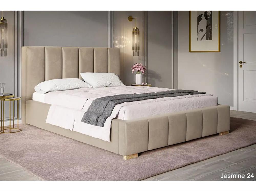 moderná čalúnená posteľ