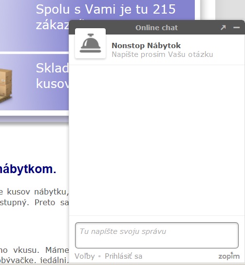 online nonstop nabytok