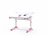 biela + ružová - Rastúci písací stôl Collorido
