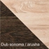 Komoda s vitrínou - CARMELO C1-matná