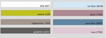 Vzorkovník UNI color - dezény pre dvierka a zásuvky