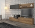 dub craft zlatý + sivý mat - Obývacia stena Wall Unit - mat