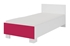 biela + ružová - DOMINO - BIELA posteľ TYP36