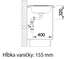 rozmery 2 - Drez Blanco LIVIT 45 S Salto