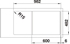 rozmery 4 - Drez Blanco LIVIT XL 6 S - s excentrom