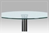 chróm + číre sklo - Barový stôl AUB-6070