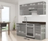 rozmery - Kuchynská linka GREY 180 SP + 3D návrh v cene