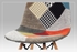 masívne bukové nohy + látka patchwork - Stolička CT-724 PW2