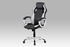 sivá + čierna ekokoža - Kancelárska stolička KA-V507