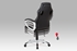 sivá + čierna ekokoža - Kancelárska stolička KA-V507