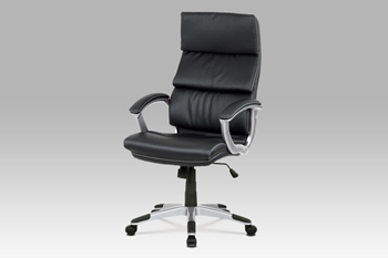 čierna ekokoža - Kancelárska stolička KA-A196