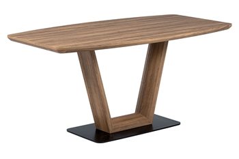 tmavý dub + čierny matný lak - Jedálenský stôl HT-810 OAK3