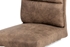 chróm + hnedá látka - Jedálenská stolička DCH-188 GREY / BR