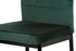 čierny lak + zelená zamatová látka - Jedálenská stolička AC-9910