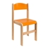 oranžová - Detská stolička z bukového masívu - Model 02
