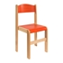 červená - Detská stolička z bukového masívu - Model 02