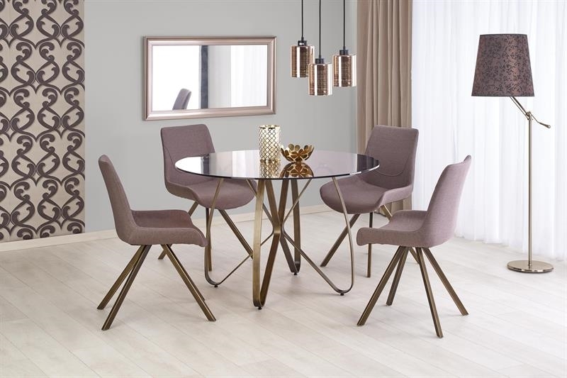 ilustračné foto stola Lungo a stoličiek - Okrúhly jedálenský stôl LUNGO