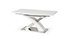 biela + biele sklo - stôl v zloženom stave - Rozkladací jedálenský stôl SANDOR 2