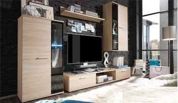 dub sonoma - Obývacia stena Salsa - Skladom