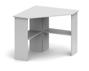 biela - Rohový počítačový stôl RONY NEW
