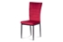 čierny lak + červená zamatová látka - Jedálenská stolička AC-9910