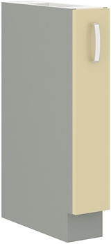 sivý mat + krémový lesk - KARMEN dolná skrinka 15 D CARGO BB