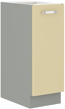 sivý mat + krémový lesk - KARMEN dolná skrinka 30 D CARGO BB