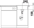 rozmery - Drez Blanco DANA 45