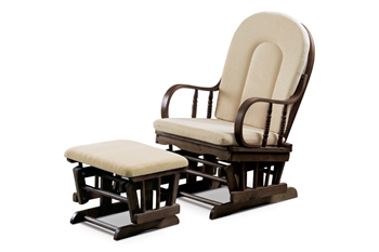 orech + látka krémová - Hojdacie kreslo s podnožkou 20447 - Skladom