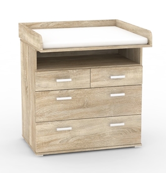 dub bardolino - Komoda s prebaľovacím pultom MICKEY - Skladom