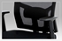 čierna + čierna - Kancelárska stolička KA-B1012 BK