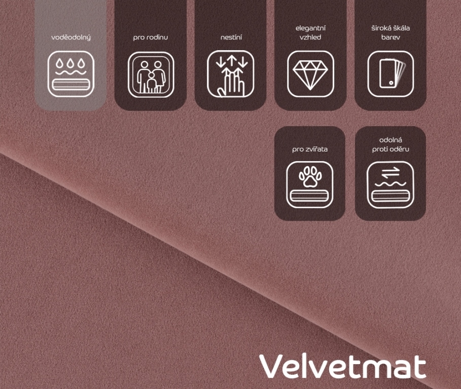 Velvetmat  - Vzorkovník 2. cenová skupina