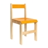 oranžová - Detská stolička z bukového masívu - Model 05