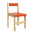 červená - Detská stolička z bukového masívu - Model 05