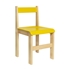 žltá - Detská stolička z bukového masívu - Model 05