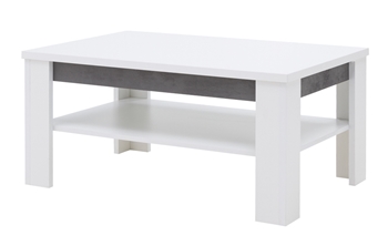 biely mat + betón - Konferenčný stolík BRANDO B9