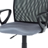 čierna + sivá  - Kancelárska stolička KA-B047