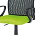 čierna + zelená - Kancelárska stolička KA-B047