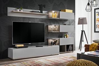 Obývacia stena Silk + LED - SKLADOM