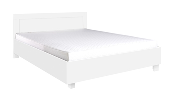 biela matná - Manželská posteľ CEZAR CEZ22 (160x200)