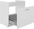 biely mat + biely lesk - LARA WHITE drezová skrinka 80 ZL 1S BB