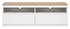 biela + dub evoke - RTV skrinka REMI RM01