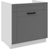 biela + dust grey - LUNA drezová skrinka 80 ZL 1S BB