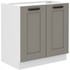 biela + clay grey - LUNA drezová skrinka 80 ZL 2F BB