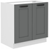biela + dust grey - LUNA drezová skrinka 80 ZL 2F BB