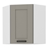 biela + clay grey - LUNA horná rohová skrinka 60x60 GN-72 1F
