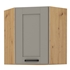 dub artisan + clay grey - LUNA horná rohová skrinka 60x60 GN-72 1F