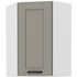 biela + clay grey - LUNA horná rohová skrinka 60x60 GN-90 1F