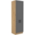 dub artisan + dust grey - LUNA skrinka na chladničku 60 LO-210 2F