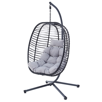 Záhradné závesné kreslo AZ-V1289 GREY
